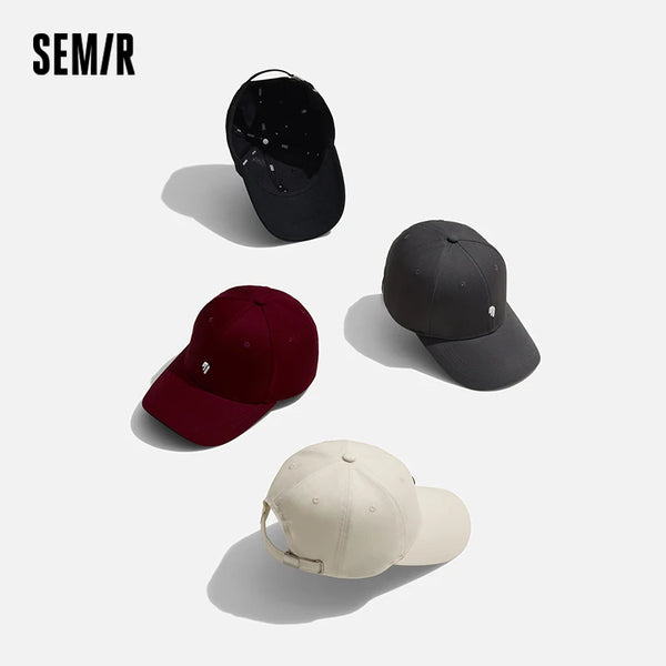 មួកបុរស Semir ប៉ាក់មួកបេស្បល សាមញ្ញ ស្ទីលធម្មតា គូស្នេហ៍ ការពារកម្តៅថ្ងៃ ផ្លូវ មួកក្រៅផ្ទះ អាចលៃតម្រូវបាន ពាក់ប្រចាំថ្ងៃ 2026