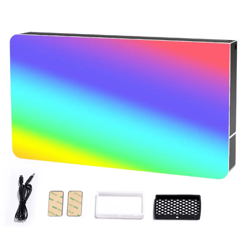 ភ្លើងវីដេអូ LED ទំហំ 7 អ៊ីញ Ulanzi LT002 ភ្លើងបន្ទះ RGB CRI 95+ 2500-9000K ជាមួយ Honeycomb 4000mAh ភ្លើងកាមេរ៉ាថតរូប