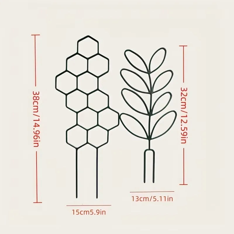 5PCS Plant Support Climbing Frame Trellis Adjustable Plant Stake Rack for Vegetable Tomato Vine Flower Garden Decor