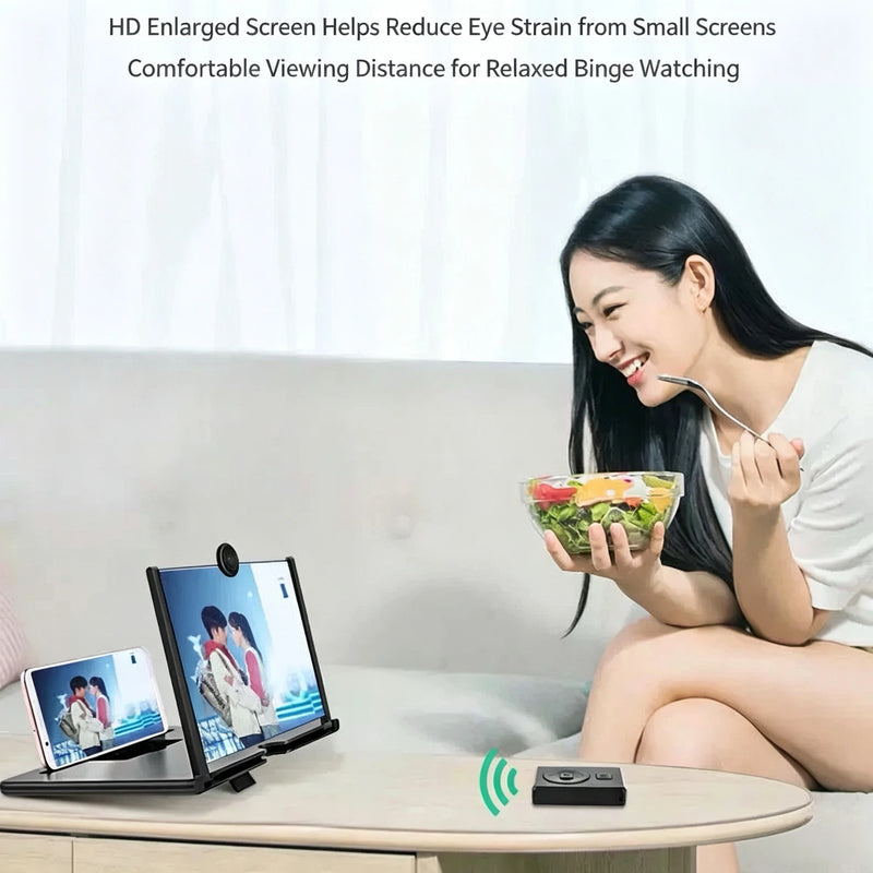 12Inch Cell Phone Screen Amplifier Mobile Phone Holder Mobile Phone HD Portable Phone Screen Video Magnifier Stand Bracket