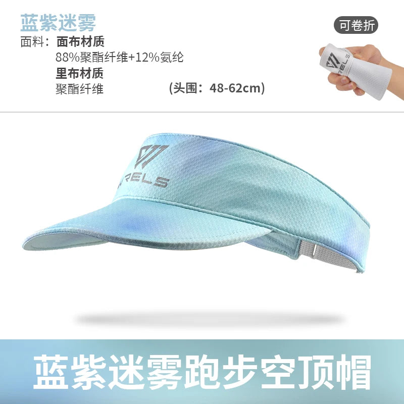 WRLES Cooling Stretchy Visor Hats UV Protection Top Empty Sports Tennis Golf Running Suing Sunscreen Baseball Cap Sun Visor Hat