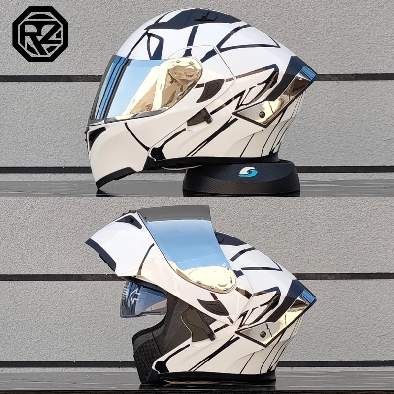 ORZ's latest modular flip helmet dual lens motorcycle helmet casco para moto motorcycle travel semi full helmet casque moto
