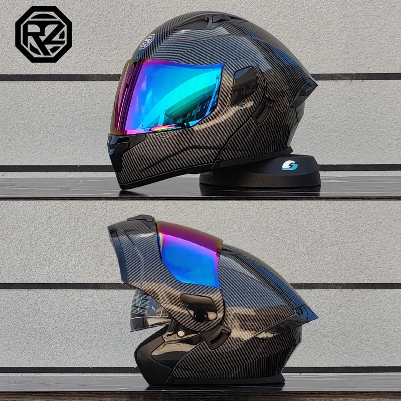 High Quality ORZ Motorcycle Full Face Helmet Four Seasons Motocross Racing Modular Flip Up Casco Moto Men Women Off Road Helmet