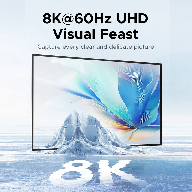 UGREEN DP USB-C Switch 2 In 1 Out 8K 60Hz Video Switcher for Laptop Desktop Monitor Projector Home Office