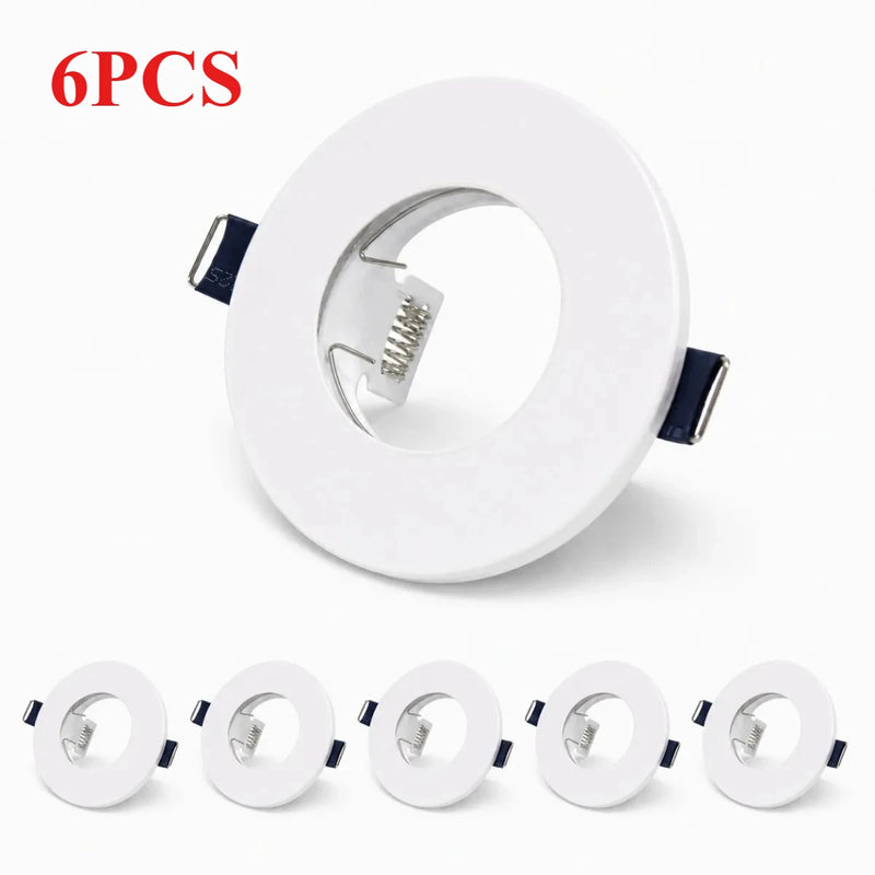 JOYINLED Waterproof Recessed Spotlight Trim GU10 MR16 Ceiling Light Frame Round LED Downlight Mounting Ring Bathroom Kitchen