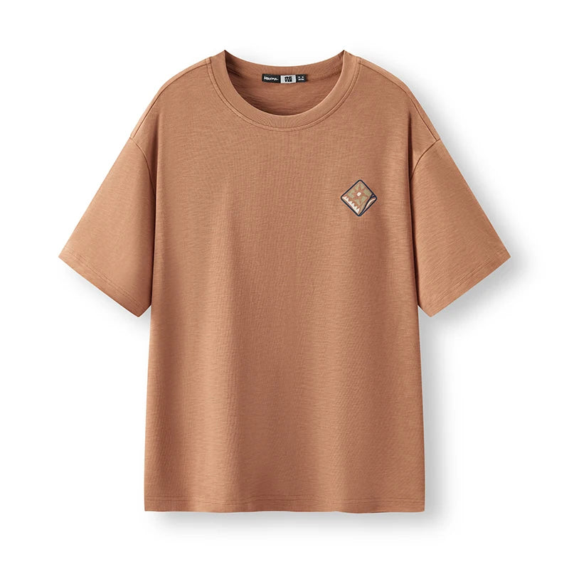 Semir Mens Tshirt 2026 Pure Cotton Knitted Artistic Printed Comfortable Casual Style Soft Daily Wear