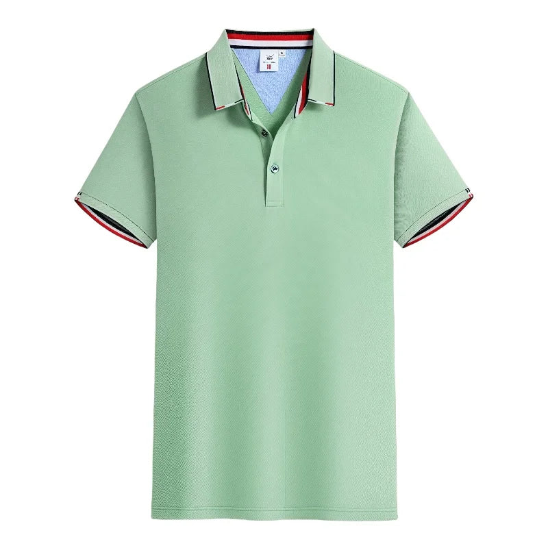 Summer Casual Loose Fit  Short Sleeve Polo Shirts  Customizable Corporate  Logo Printed Work Uniforms for Men And Women
