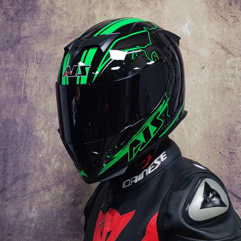 AIS helmet electric motorcycle hard hat full helmet four-season summer casque moto
