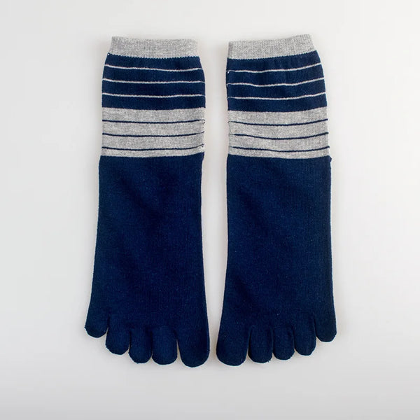 WRELS 1/2/3 Pairs Hiking Toe Socks Anti‑Blister Crew 5 Finger Socks Men Women Breathable Running Separate Toes Sports Socks