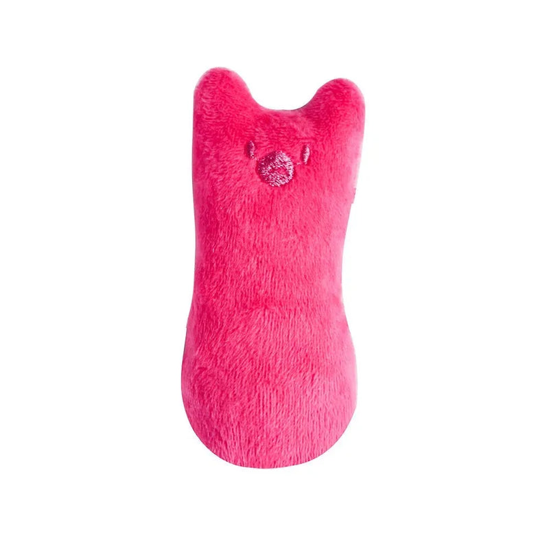 1pcCat Design Cat Teaser Toy Containing Squeaky Plush Pillow Toy Interactive Pet Supply Pet plush toys，Multiple colors available