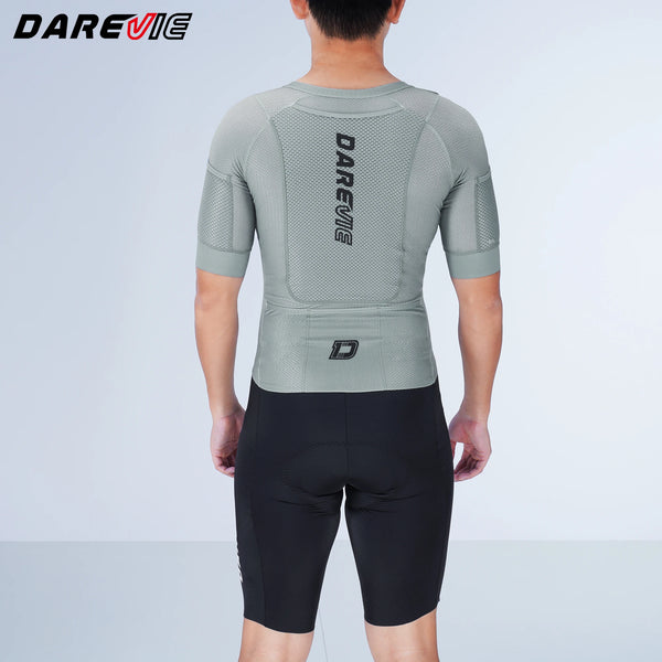 ឈុតជិះកង់ DAREVIE ធ្វើពីក្រួស មានហោប៉ៅចំនួន ៦ លើសពី 2 លីត្រ សម្រាប់ជិះកង់ចម្ងាយឆ្ងាយ ការពារការរអិល និងគ្មានថ្នេរ