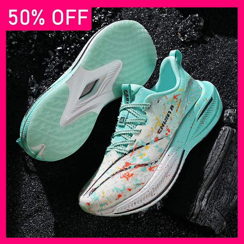Mens Running Shoes 2026 New Professional Marathon Training Rebound Tennis Shoes Breathable Lightweight Outdoor Sneakers for Men