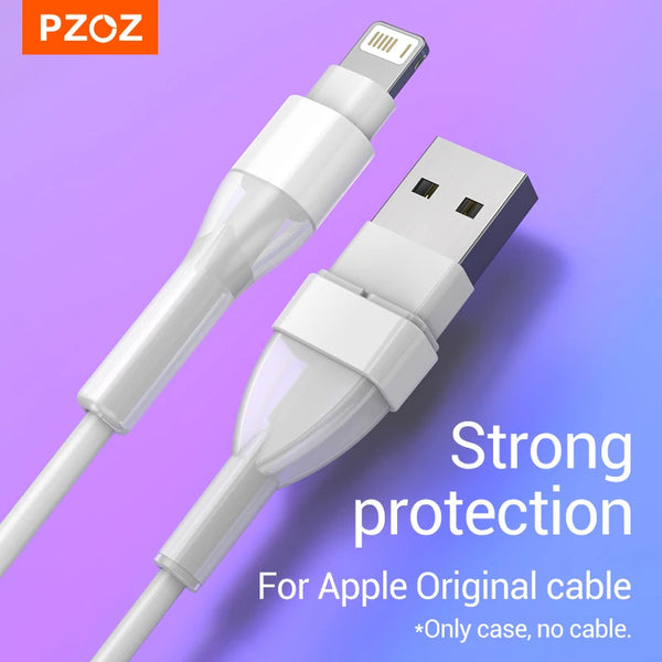 PZOZ USB C Cable Protector For iPhone 15 14 13 12 11 Pro Max Type C Cable Winder Protection Cord Saver For Original iPhone Cable