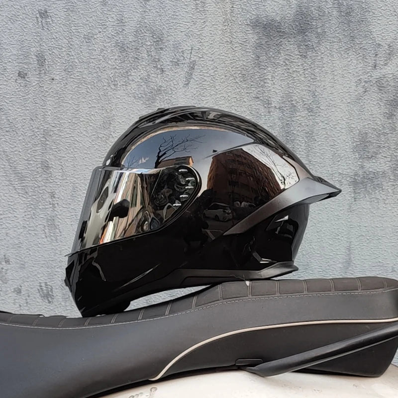 ORZ electric motorcycle yohe men's and women's four seasons summer personality locomotive big tail helmet