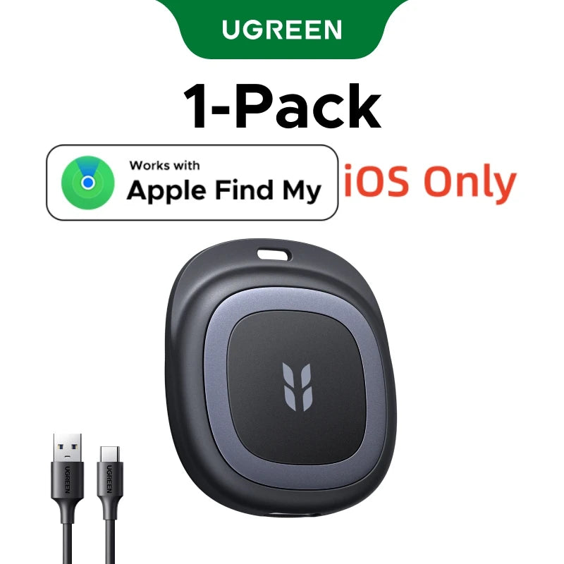UGREEN Smart Item Tracker Work with Apple Find My & Google Find Hub Bluetooth Finder For iOS & Android C Charging Anti‑Lost Tag