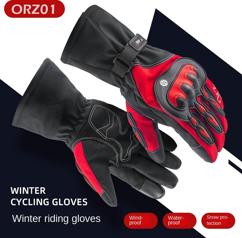 Motorcycle Gloves Waterproof Windproof Full Finger Moto Motorbike Riding Gloves Touch Screen Moto Motocross Gloves Winter