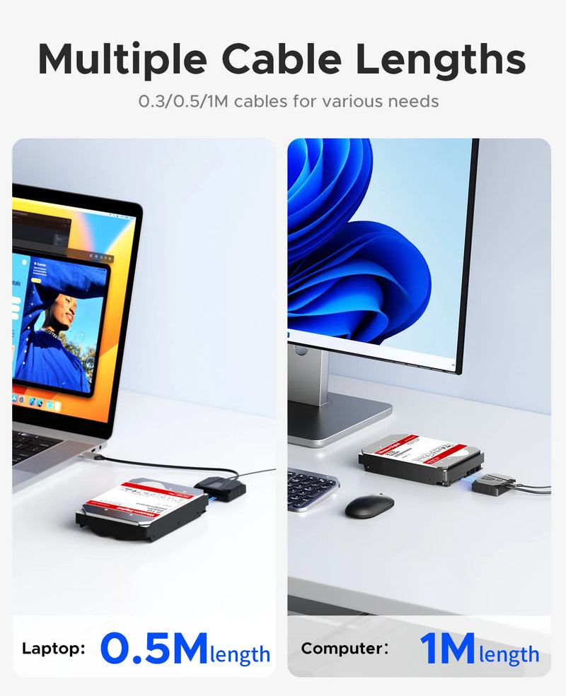 ORICO HDD Drive Adapter USB 3.0 to SATA Cable SATA Converter SATA Adapte For 2.5'' HDD/SSD External Hard Drive Disk