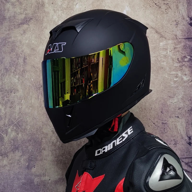 AIS helmet electric motorcycle hard hat full helmet four-season summer casque moto