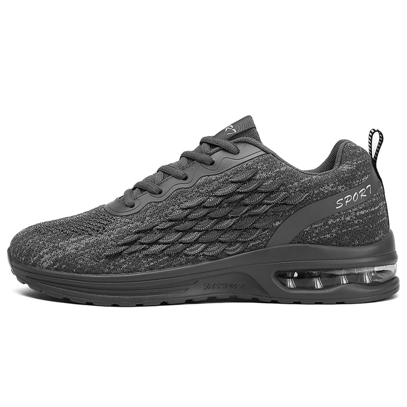 Men women's mesh casual sneakers four seasons new breathable light soft-sole shock-absorbing outdoor couple running sports shoes