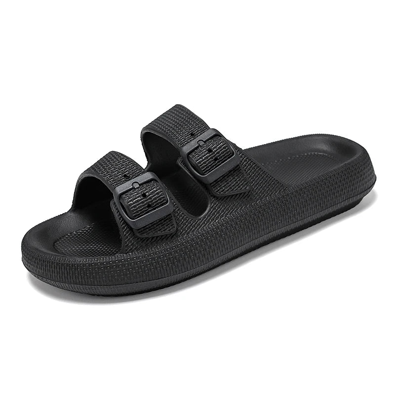 Summer Unisex Adjustable Slides Slippers Men Women Thick Sole Bottom Platform Slippers EVA Anti Slip Slippers Big Size 47 48 49