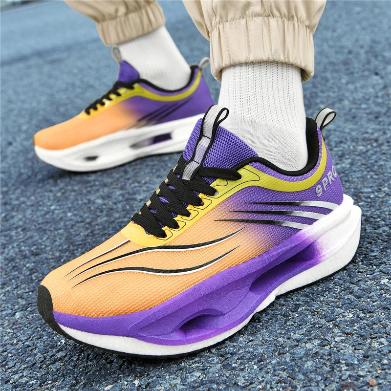 Mens Sports Shoes 2025 New Lightweight Cushioning Sneakers Daily Training Plus Size Comfort Running Shoes for Man