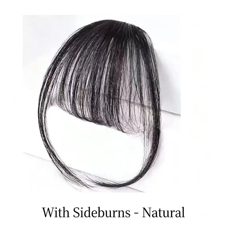 Clip-in Synthetic Fringe Hairpiece for Women Light Thin Invisible Seamless Natural Looking Fake Bangs Hair Extens Air Bangs