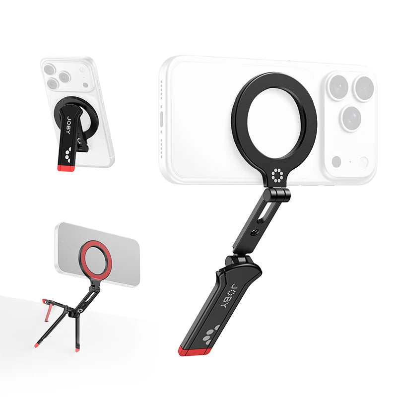 ជើងកាមេរ៉ាម៉ាញេទិក JOBY NanoPod Mini NP01 សម្រាប់ទូរស័ព្ទ Iphone 17 16 15 ជាមួយវីស 1/4" ជើងកាមេរ៉ា Mantis សម្រាប់ថតវីដេអូ Vlog ក្រៅផ្ទះ
