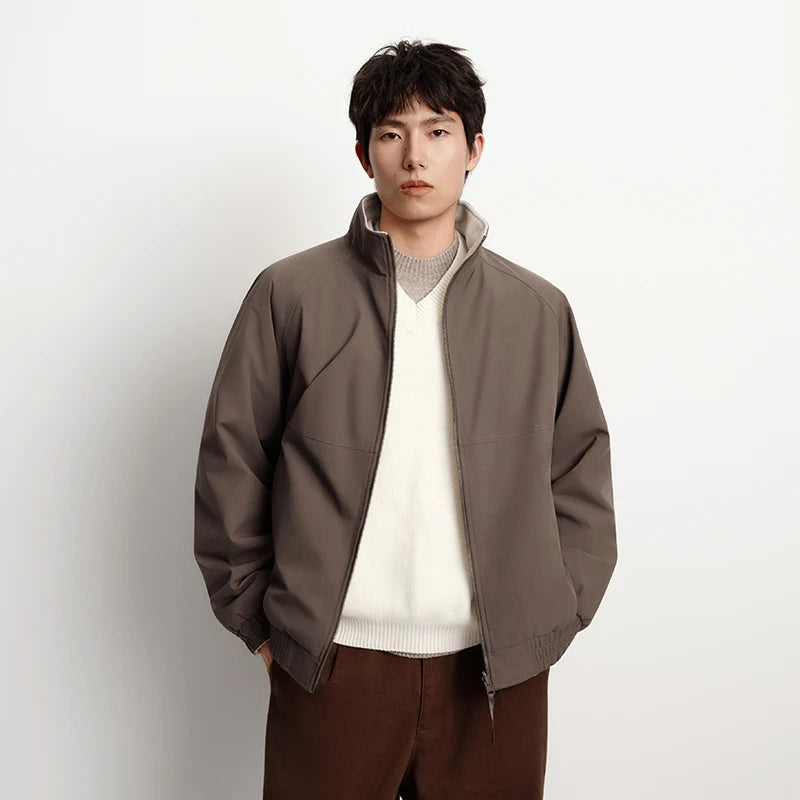 Semir Protective Jacket Men Winter Reversible Windproof Three-Resistant 2025 New Outdoor Loose Stand Collar Top Men'S Clothing