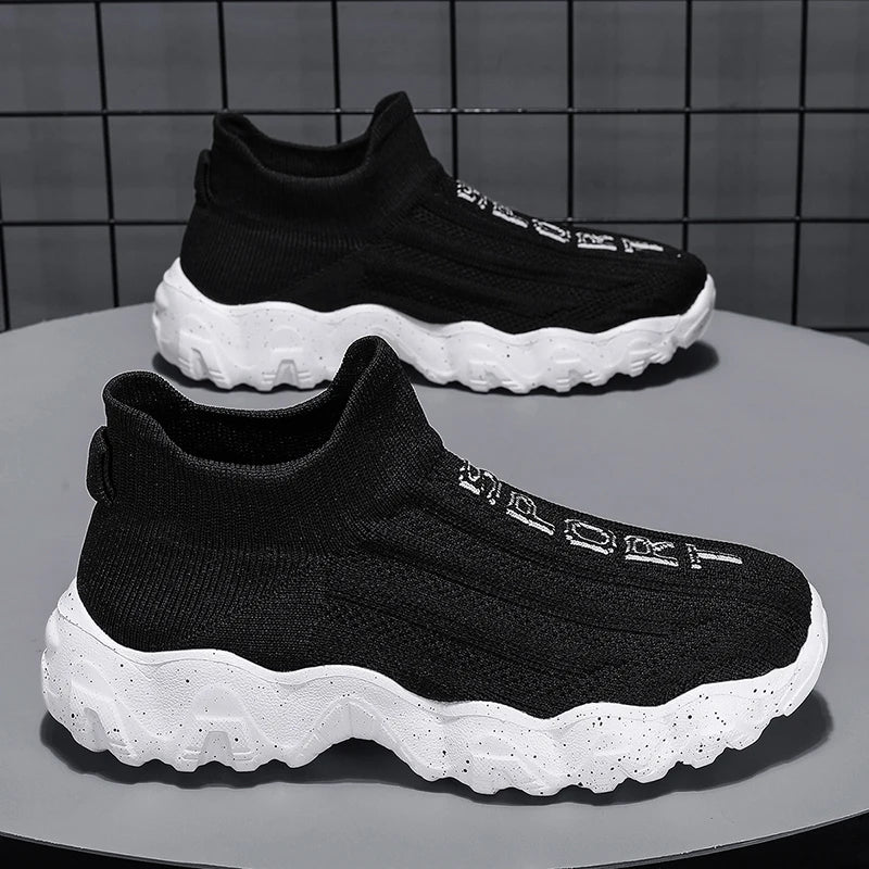 Mens Walking Shoes Summer Breathe Mesh Lightweight Soft Sole Casual Sneakers Daily Fitness Training Tennis Shoes for Man