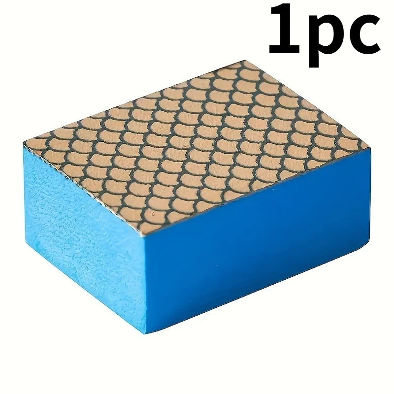 1/2pcs Sponge Diamond Sand Non-Scratching Sponge.Trace-Free Deep Cleaning Stain Scale Remover,for Bathroom Shower Glass Mirror