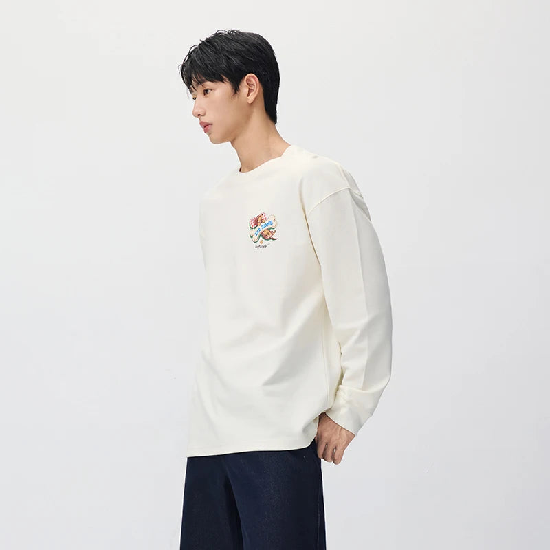 អាវយឺតប៉ាក់ Semir សម្រាប់បុរស រចនាបថសត្វចិញ្ចឹម រចនាបថឆ្កែ កមូល រលុង ឆ្នាំ២០២៦ សម្លៀកបំពាក់ប្រចាំថ្ងៃរដូវរងាថ្មី រចនាបថធម្មតាសម្រាប់ទីក្រុង