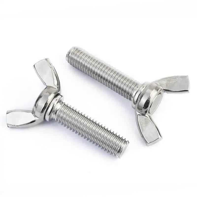 DIVEDEER 1/2/5pcs M3 M4 M5 M6 M8 M10 Hand Tighten Screws Butterfly Bolt Wing Thumb Screw Claw A2-70 Stainless Steel