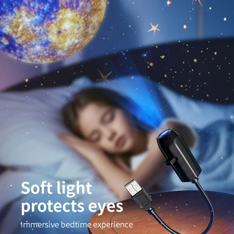 USB Plug-in Lights Turtle Jellyfish Giant Octopus Patterns Projector Light 360° Rotation Adjustable for Walls Ceilings Best Gift