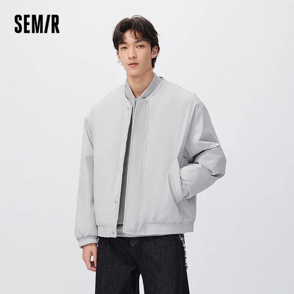 អាវក្រៅបុរស Semir មើលទៅមានស្រទាប់ៗ ការពារខ្យល់ និងការពារទឹក ឆ្នាំ២០២៦ សម្លៀកបំពាក់ប្រចាំថ្ងៃរដូវរងាថ្មី រចនាប័ទ្មទីក្រុង ធម្មតា ទូខោអាវប្រចាំថ្ងៃ