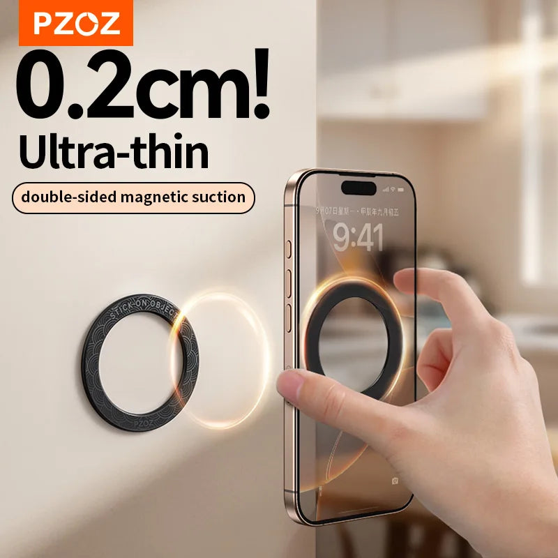 PZOZ Magsafe magnetic suction ring Mobile phone wall mounted magnetic strip wall sticker Kitchen Bathroom watching video Holder