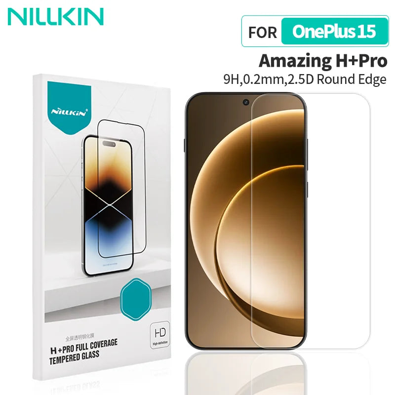 NILLKIN For OnePlus 15/16 Screen Protector Film H+Pro HD Clear Tempered Glass Film For One Plus 16/15 Phone Film