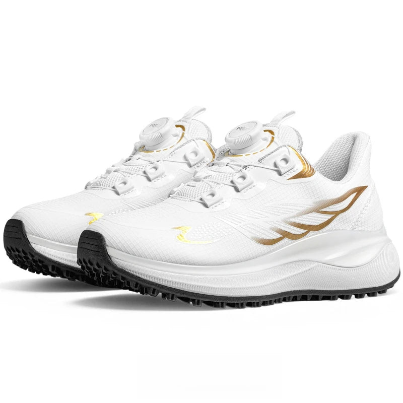 PGM Children Golf Shoes for Teenagers, High Elasticity, Cushioning, Breathable, Girls Knob Shoelaces, Boys Sports Shoes XZ459