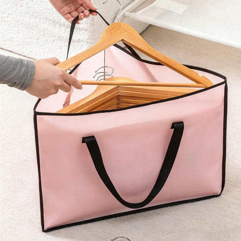 1pc Triangular Hanger Storage Bag, Suitable for Daily Hanger Storage and Organization,Used to Store Clothes in Wardrobe Corners