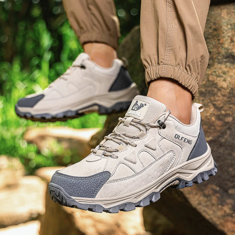 Men's off-road hiking sneakers four season Non-slip comfort outdoor casual walking shoes fashion plus size sports running shoes