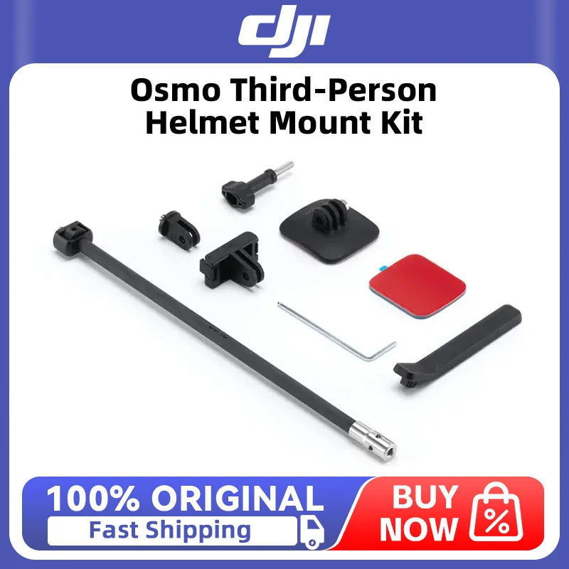 DJI Osmo Third-Person Helmet Mount Kit Curved base fits helmets securely and sticks firmly for DJI Osmo 360 Camera