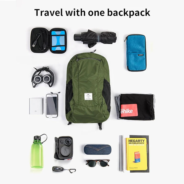 Naturehike 2025 Camping Backpack 30L Large Capacity Portable Foldable Waterproof Shoulder Bag Outdoor Travel Hiking Picnic Bag