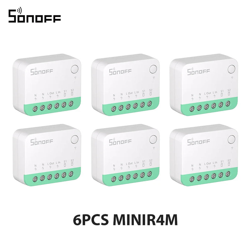 SONOFF MINIR4M Smart WiFi Switch ESP32 Chip Mini Detach Relay EWeLink Voice Control Compatible with Alexa Google Home 1-10PCS