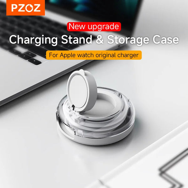 PZOZ storage box For Apple Watch Ultra 3 2 Series S11/10/9/8/7/6/5/SE Watch Charging stand dock Type‑C USB cable organizer Case