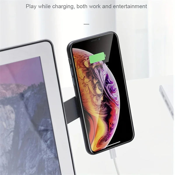 1pc Magnetic Folding Holder Phone Stand Holder Dual Screen Extension Multi Screen Adjust Support Laptop Side Mount Bracket