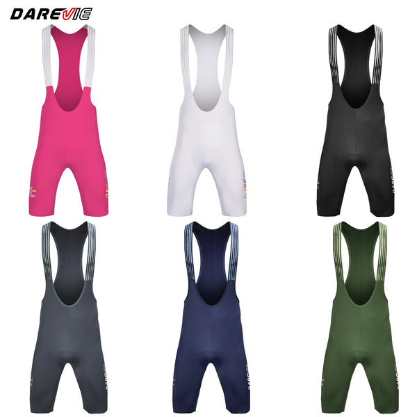 ខោខ្លីជិះកង់បុរស DAREVIE 4.0 គ្មានថ្នេរ 4-Way Strech Bretelelle ខោខ្លីជិះកង់បុរស ELASTIC-INTERFACE® Pad