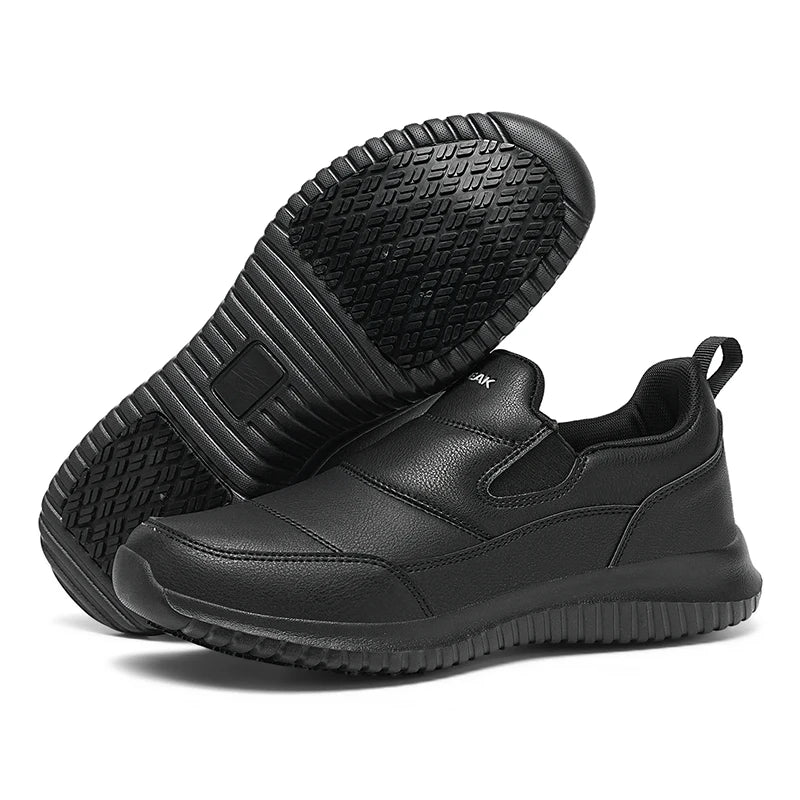 Hotel Chef Shoes Four Seasons Non-Slip Waterproof Oil-Proof Kitchen Work Shoes Light Breathable Outdoor Men's Walking Sneakers