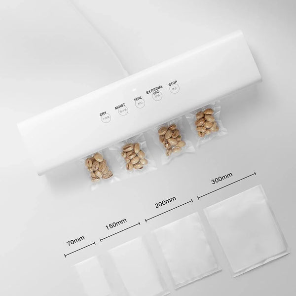 MIJIA Vacuum Sealer Machine,70kPa Suction ,Dry/Moist Modes,10 Vacuum Bags External Vacuum System,Vacuum Food Sealers,CN Version
