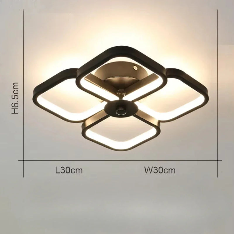 Creative Round Square for Living Room Bedroom Corridor Aisle Balcony Hallway Lighting Lamps Modern Led Ceiling Lights