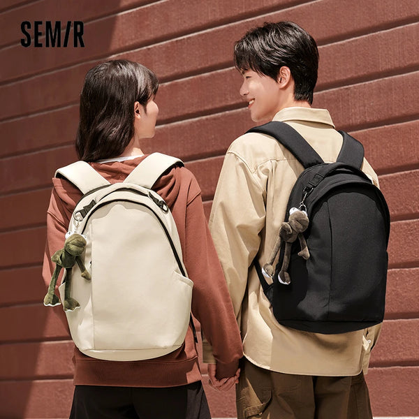 Semir Backpack Men 2024 New Trendy Niche Eggshell Backpack Large Capacity Commuter Computer Bag Couple Schoolbag