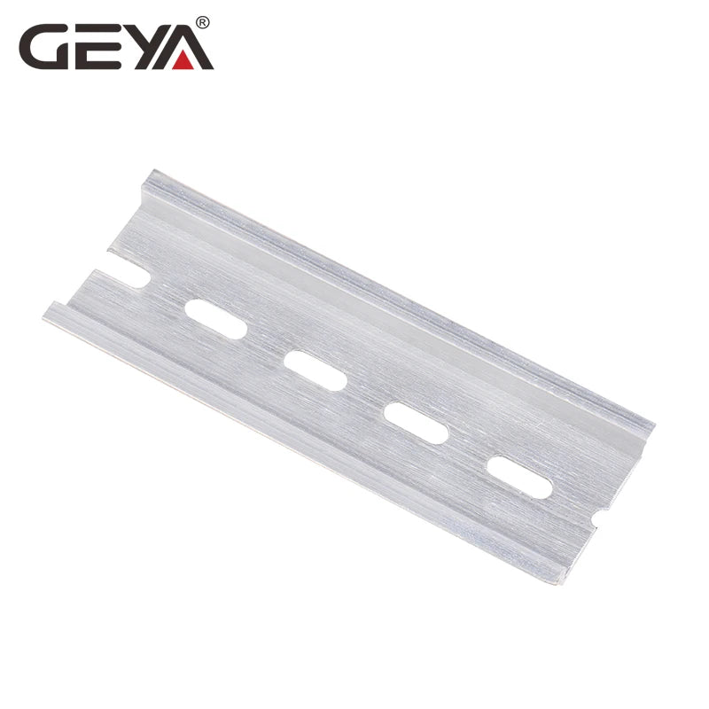 ផ្លូវដែកណែនាំ GEYA អាលុយមីញ៉ូមប្រភេទសកល ផ្លូវដែក DIN រន្ធ 35mm ប្រវែង 10cm 20cm 15cm 30cm កម្រាស់ 1mm